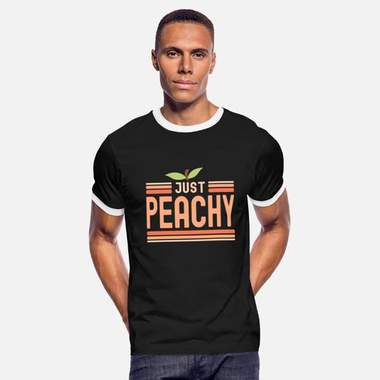 Just Peachy Cute Peach Fruit Peach Pun Phrase