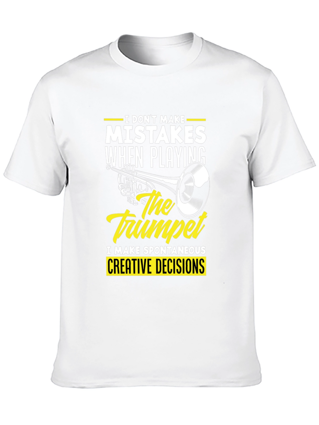 Trumpet Player Graphic Tee - Spontaneous Creative Decisions T-Shirt