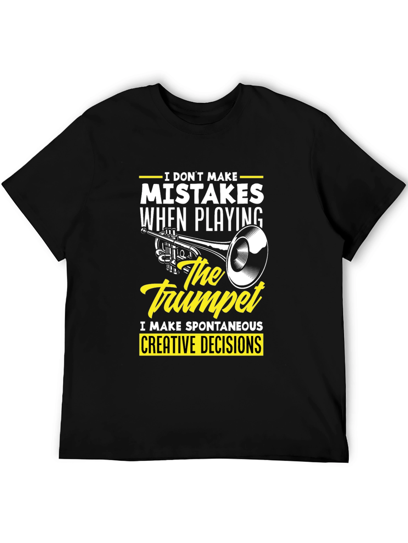 Trumpet Player Graphic Tee - Spontaneous Creative Decisions T-Shirt