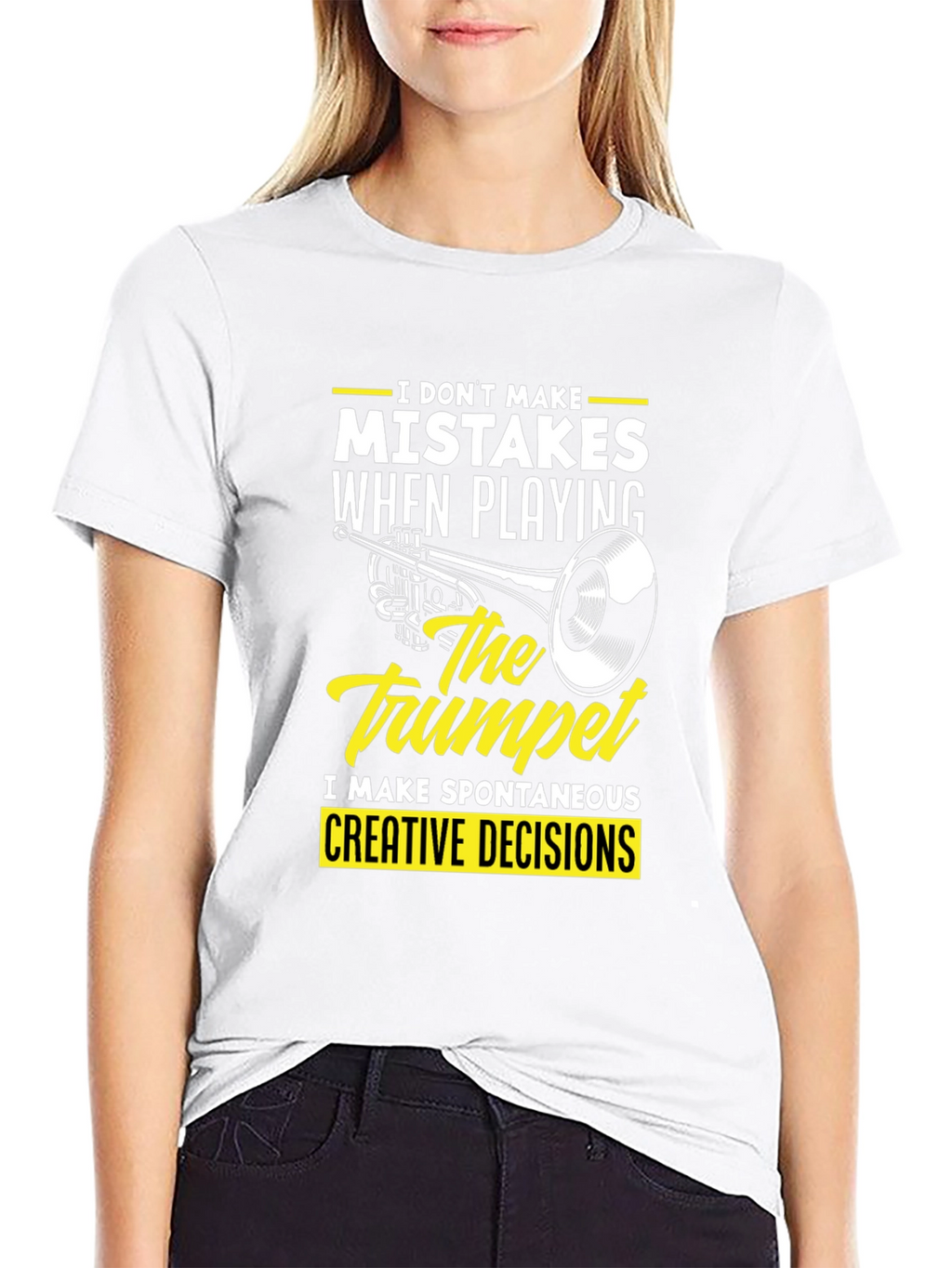 Trumpet Player Graphic Tee - Spontaneous Creative Decisions T-Shirt