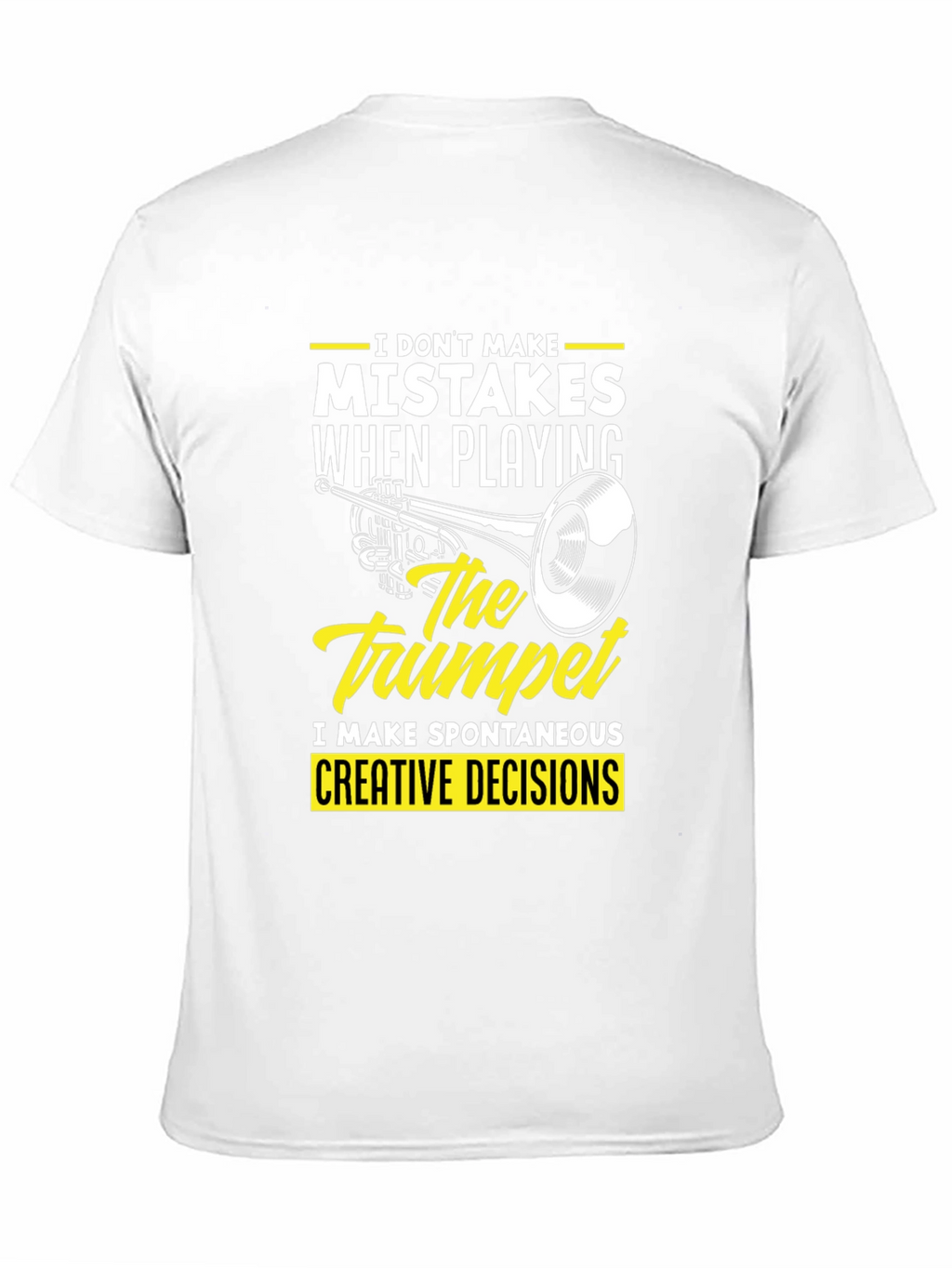 Trumpet Player Graphic Tee - Spontaneous Creative Decisions T-Shirt