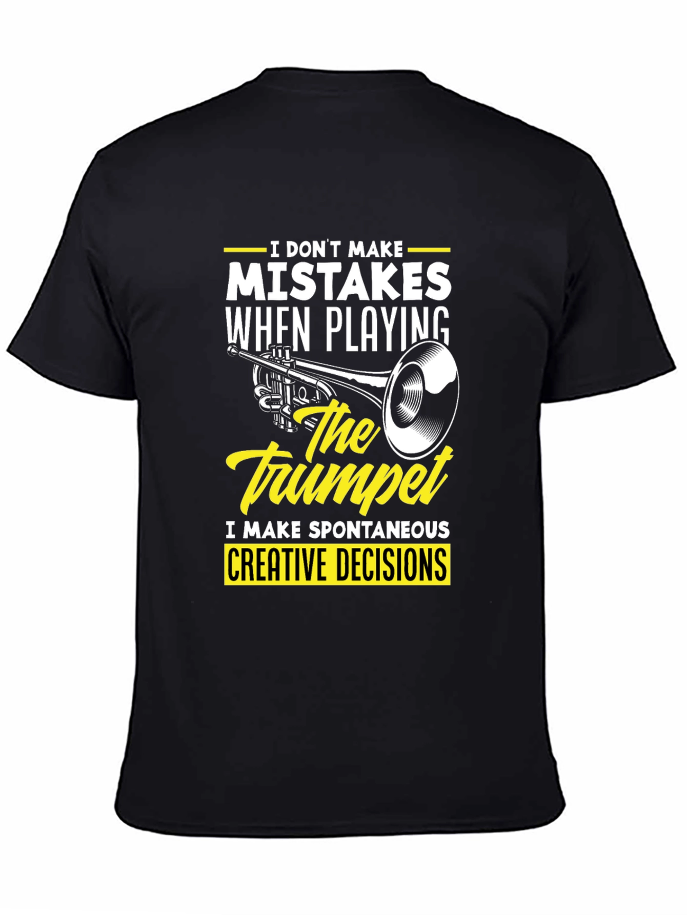 Trumpet Player Graphic Tee - Spontaneous Creative Decisions T-Shirt