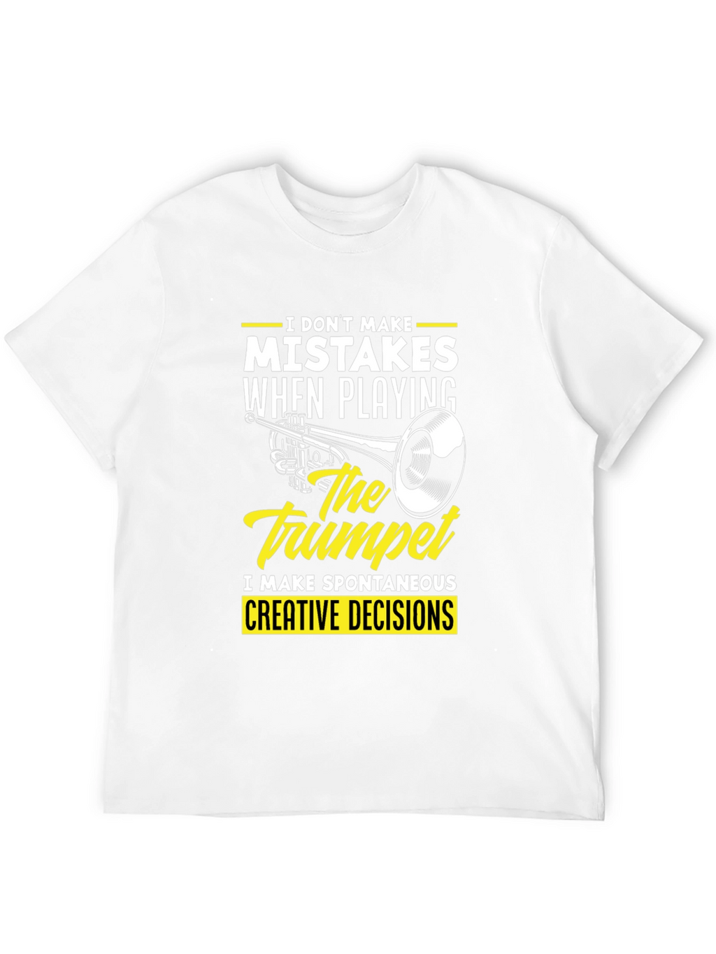 Trumpet Player Graphic Tee - Spontaneous Creative Decisions T-Shirt