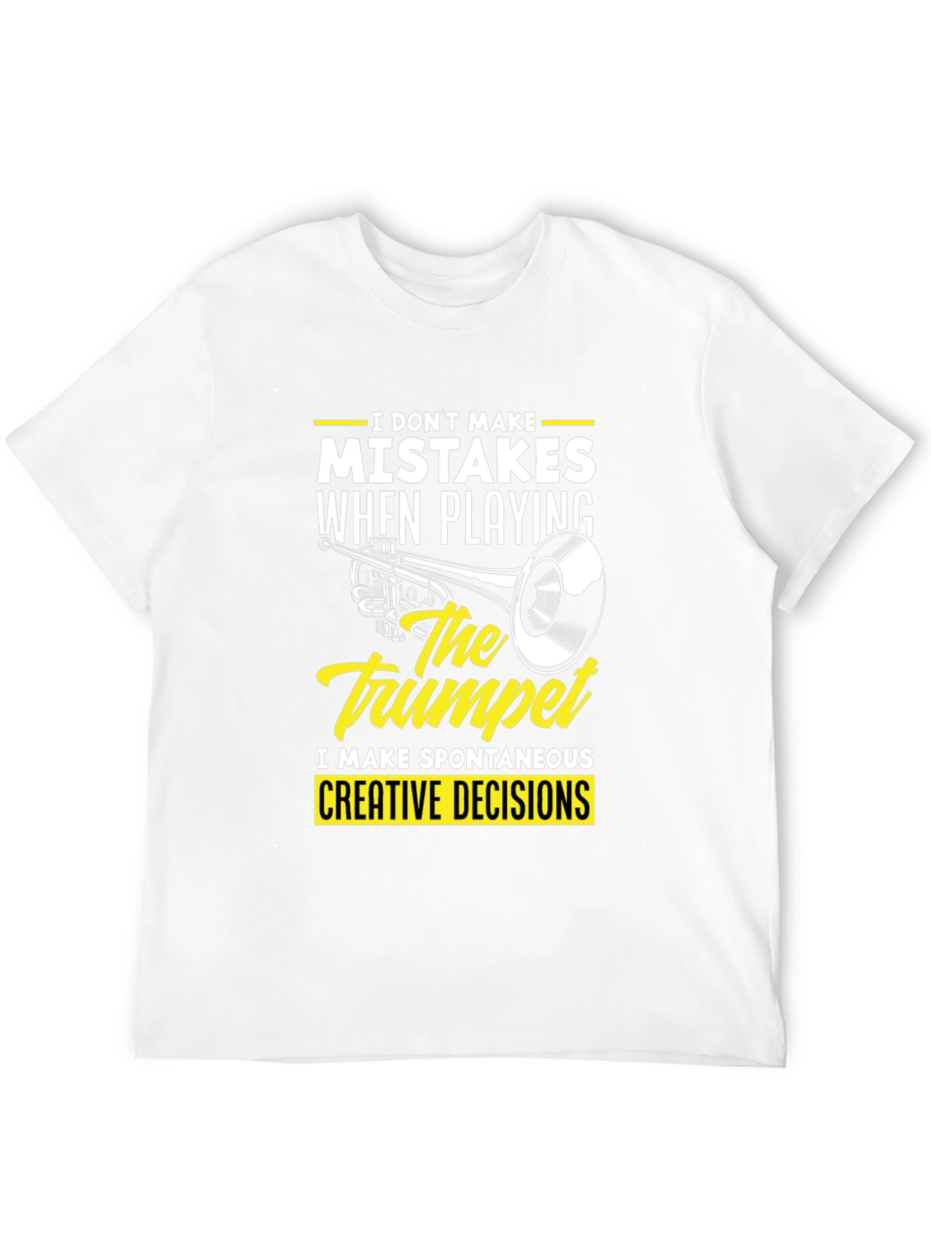 Trumpet Player Graphic Tee - Spontaneous Creative Decisions T-Shirt