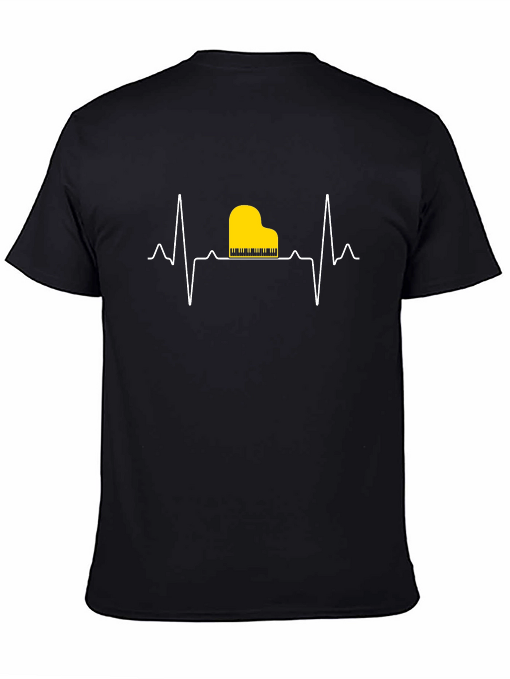 Piano Heartbeat T-Shirt - Music Lover Tee