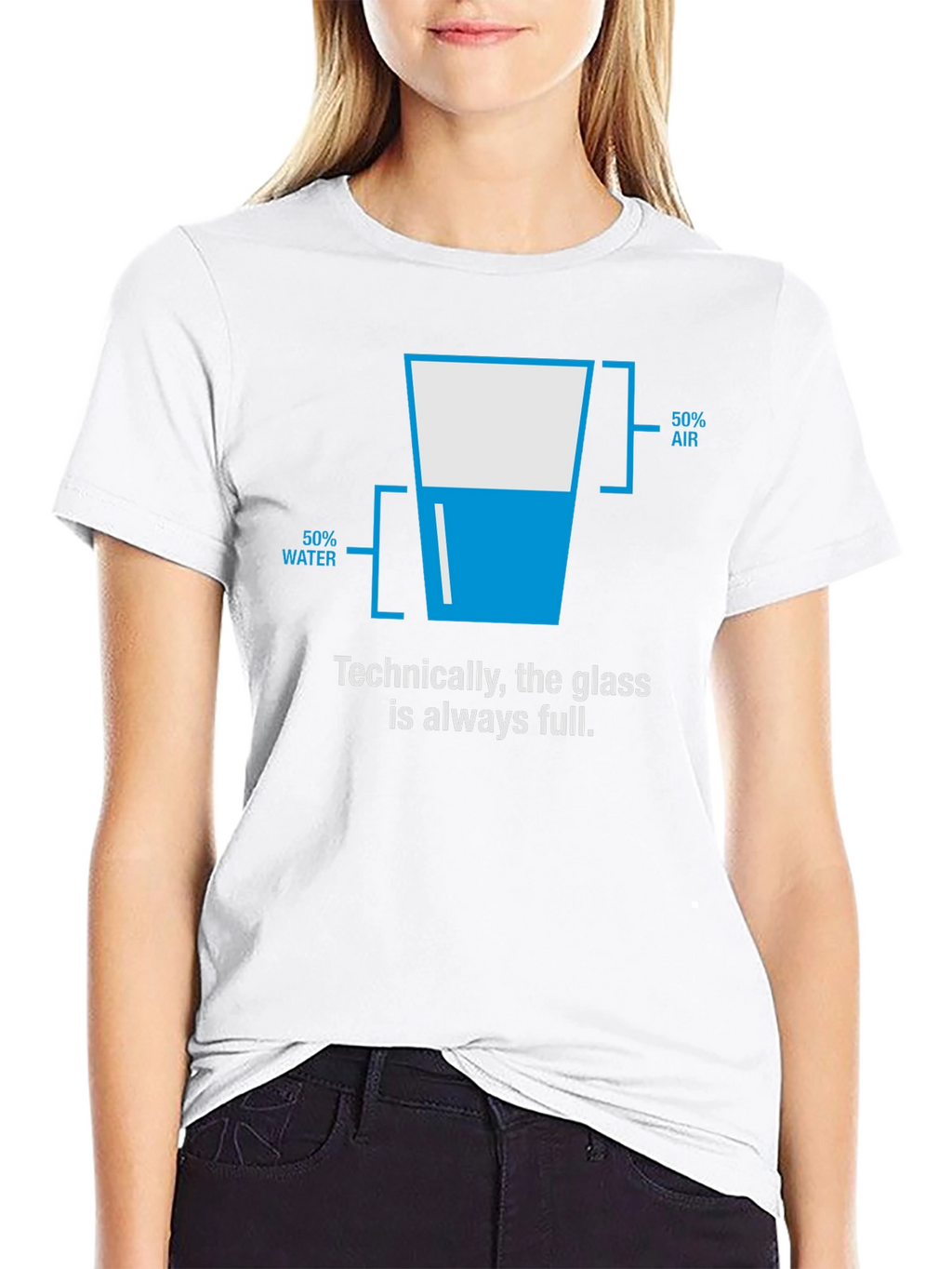 Funny Optimistic Glass Half Full T-Shirt