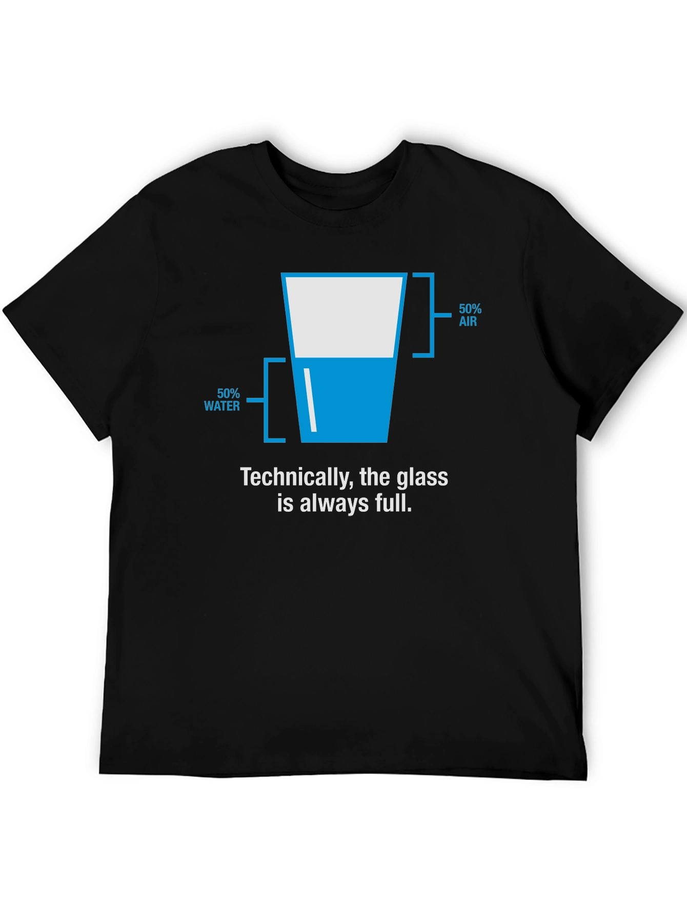 Funny Optimistic Glass Half Full T-Shirt