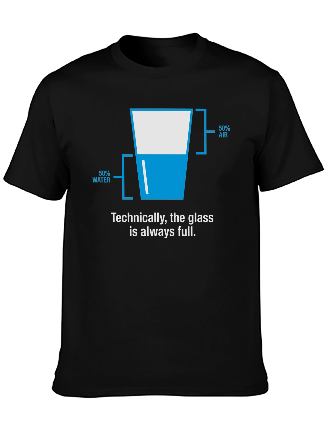 Funny Optimistic Glass Half Full T-Shirt