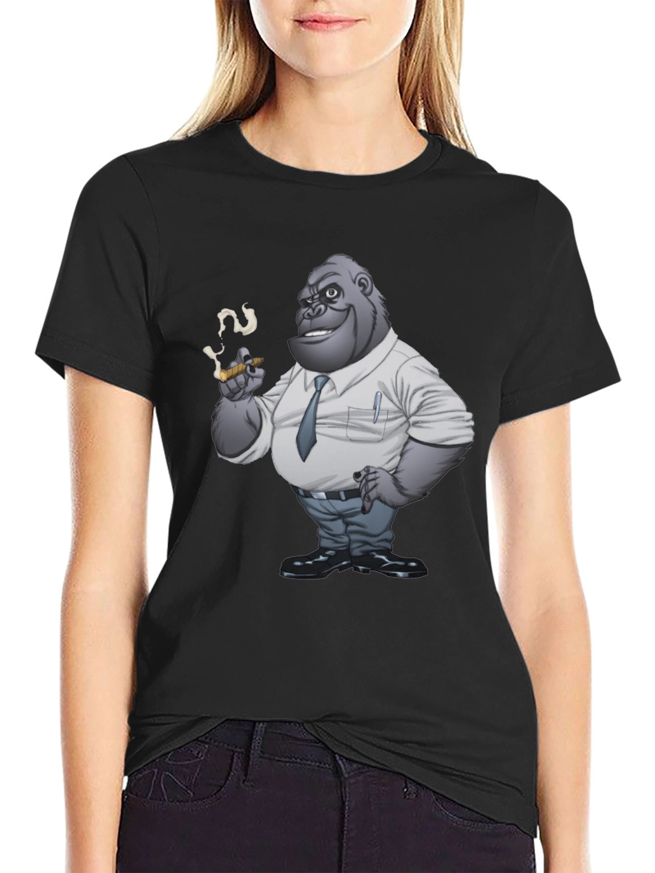 Cigar Smoking Gorilla Graphic Tee