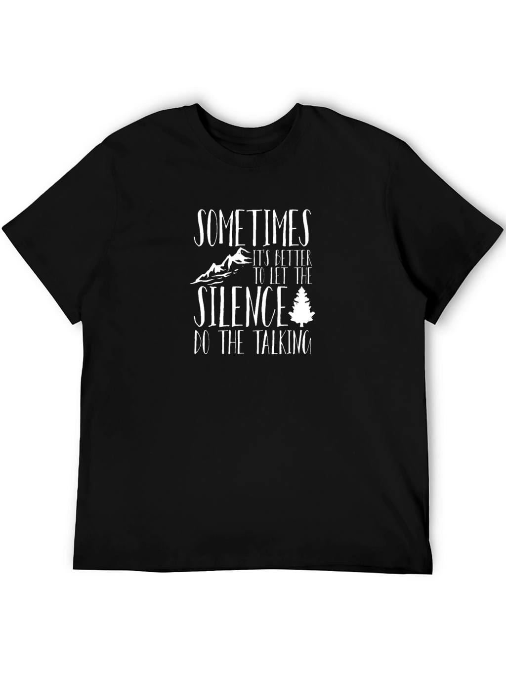 Silence Graphic T-Shirt - Black