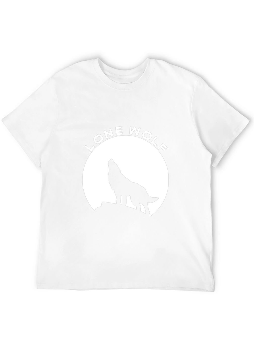 Lone Wolf Graphic Tee - Black Cotton T-Shirt