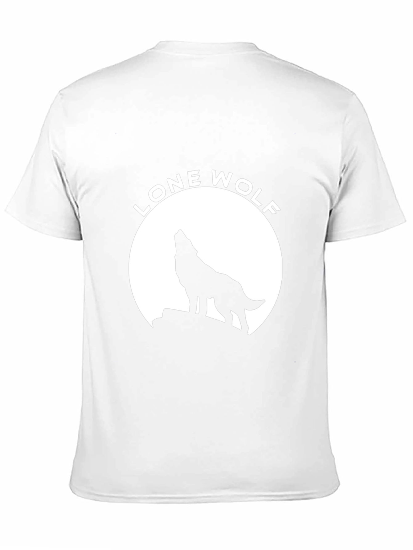 Lone Wolf Graphic Tee - Black Cotton T-Shirt