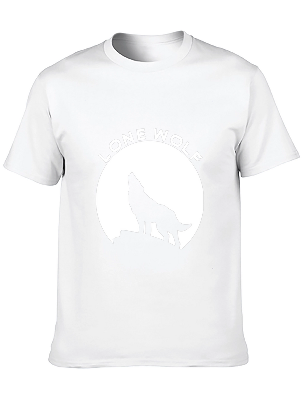 Lone Wolf Graphic Tee - Black Cotton T-Shirt
