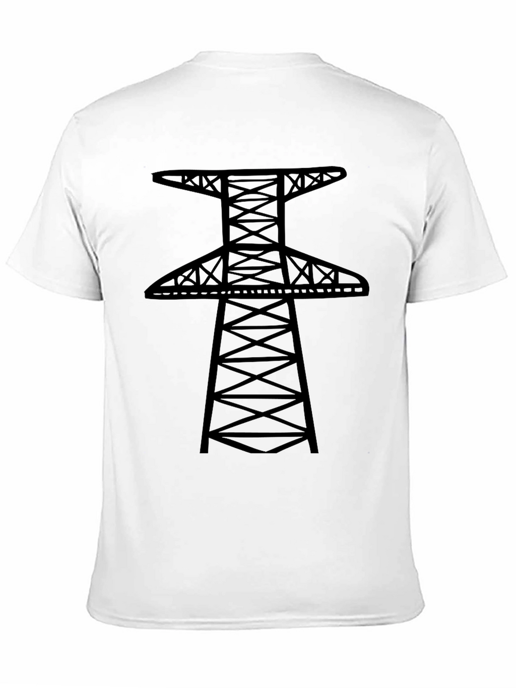 Power Line Tower Graphic T-Shirt