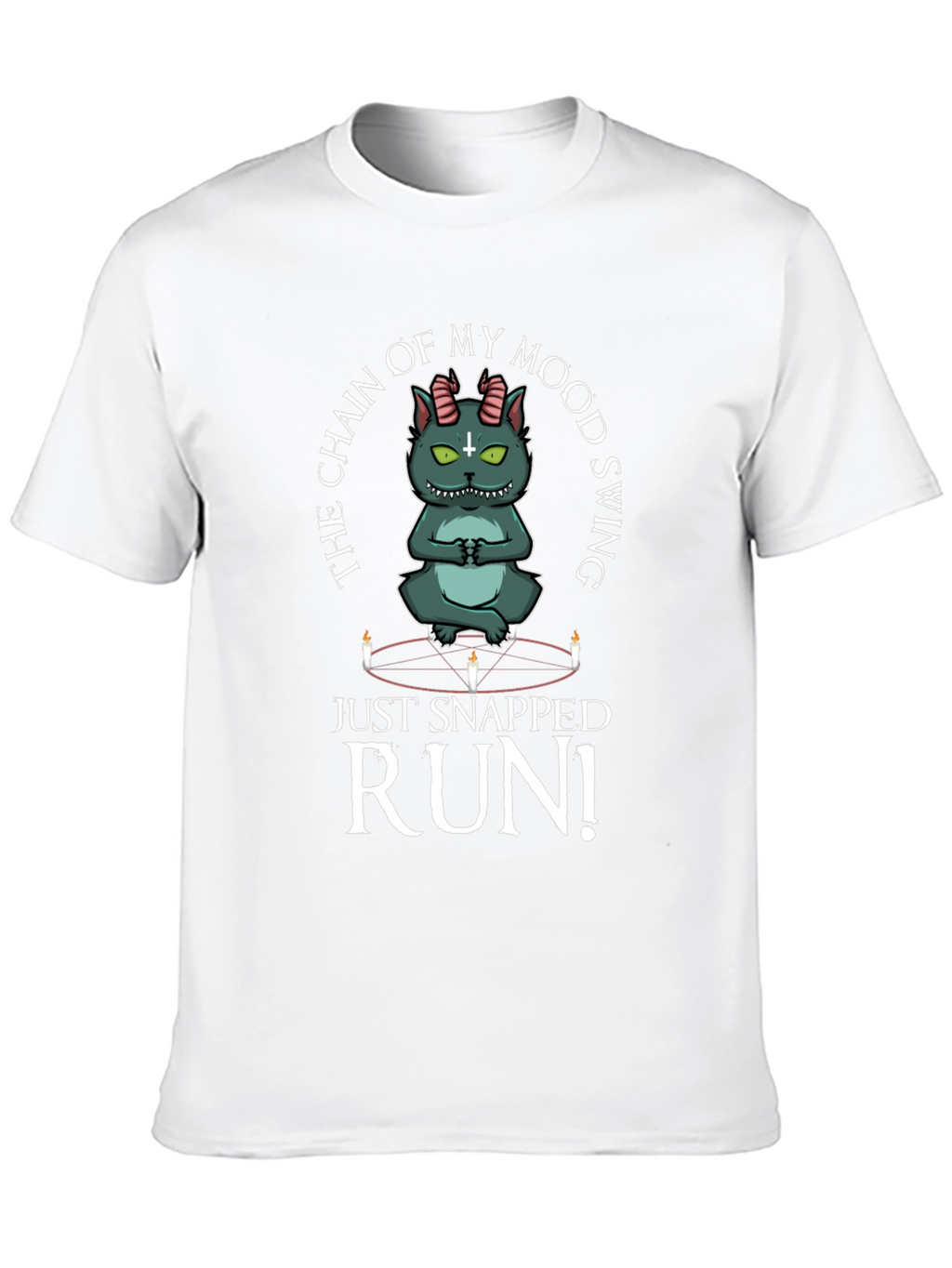 Mood Swing Cat T-Shirt - Run!