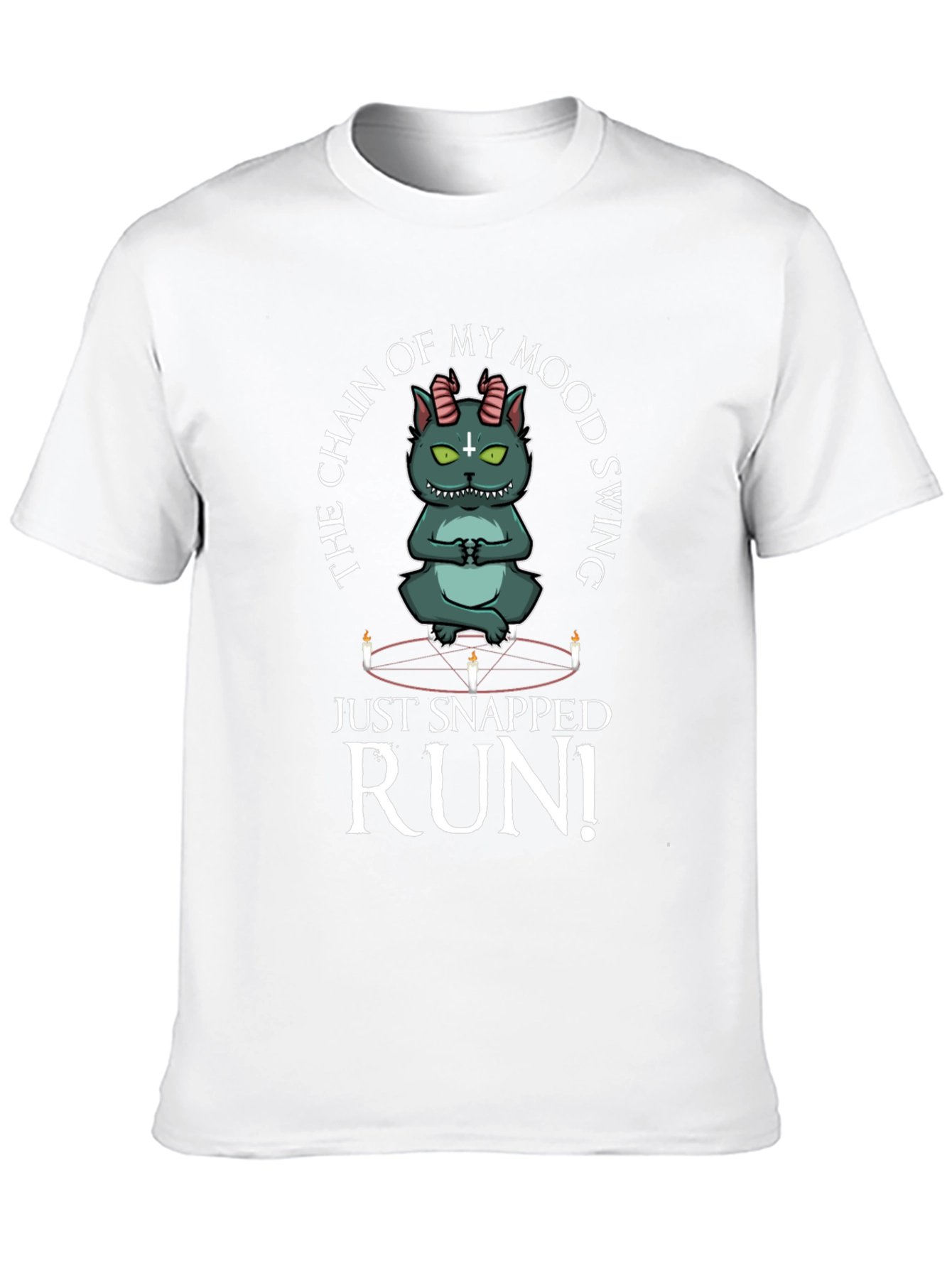 Mood Swing Cat T-Shirt - Run!