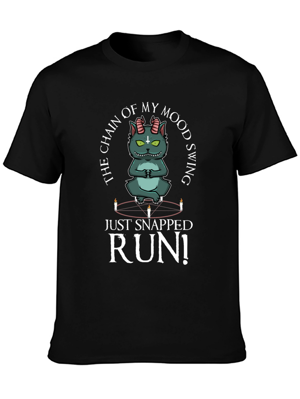 Mood Swing Cat T-Shirt - Run!