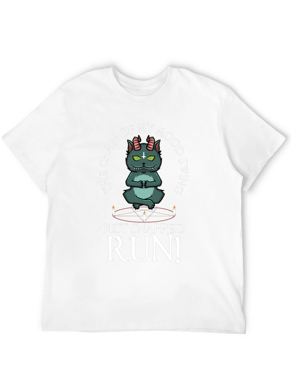 Mood Swing Cat T-Shirt - Run!