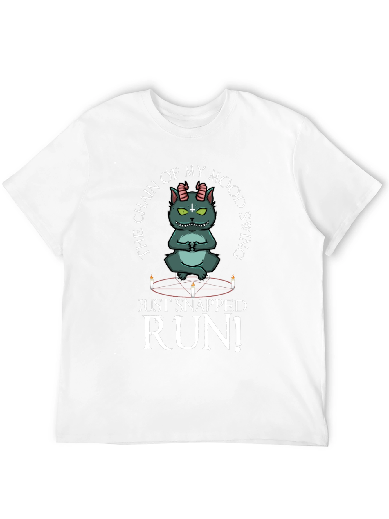 Mood Swing Cat T-Shirt - Run!