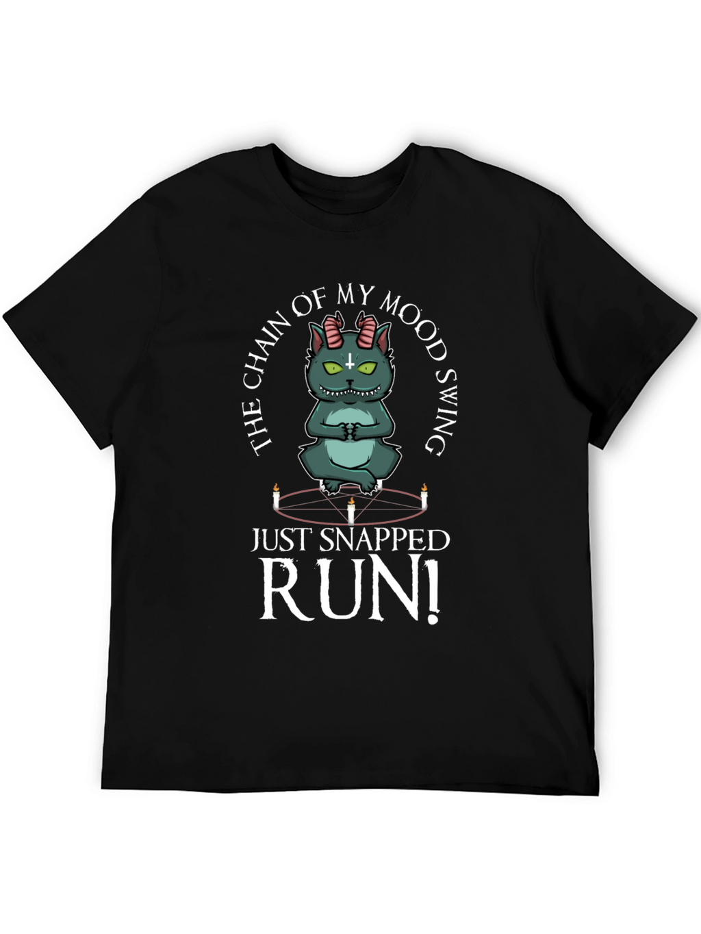 Mood Swing Cat T-Shirt - Run!