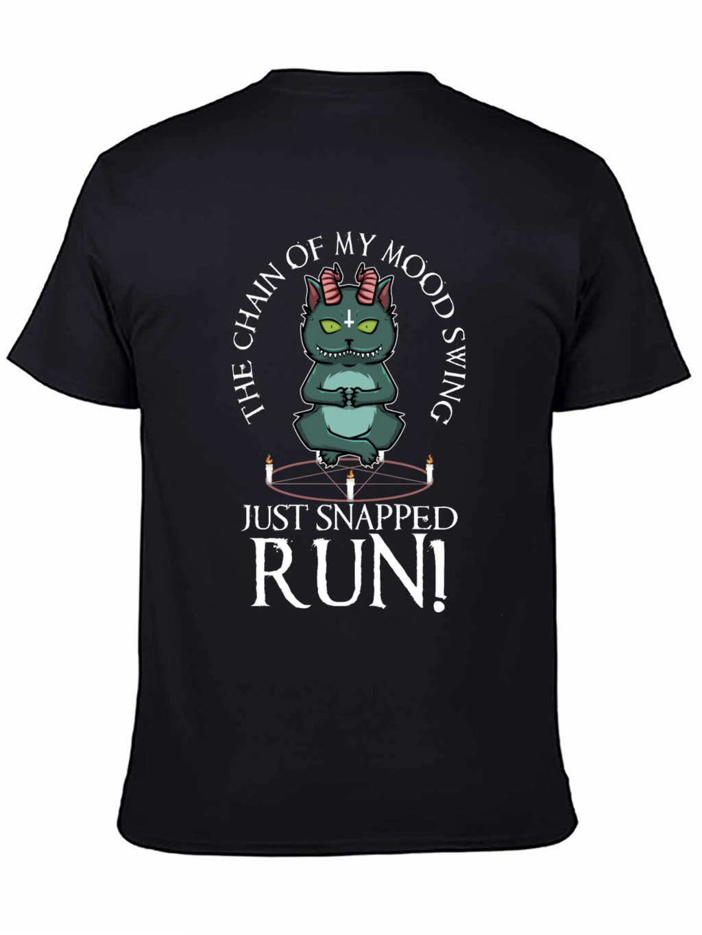 Mood Swing Cat T-Shirt - Run!