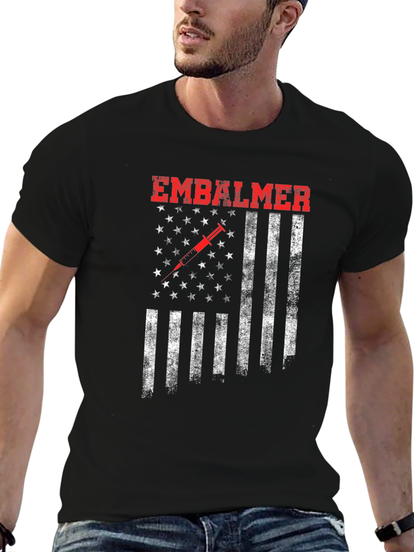 Embalmer American Flag T-Shirt
