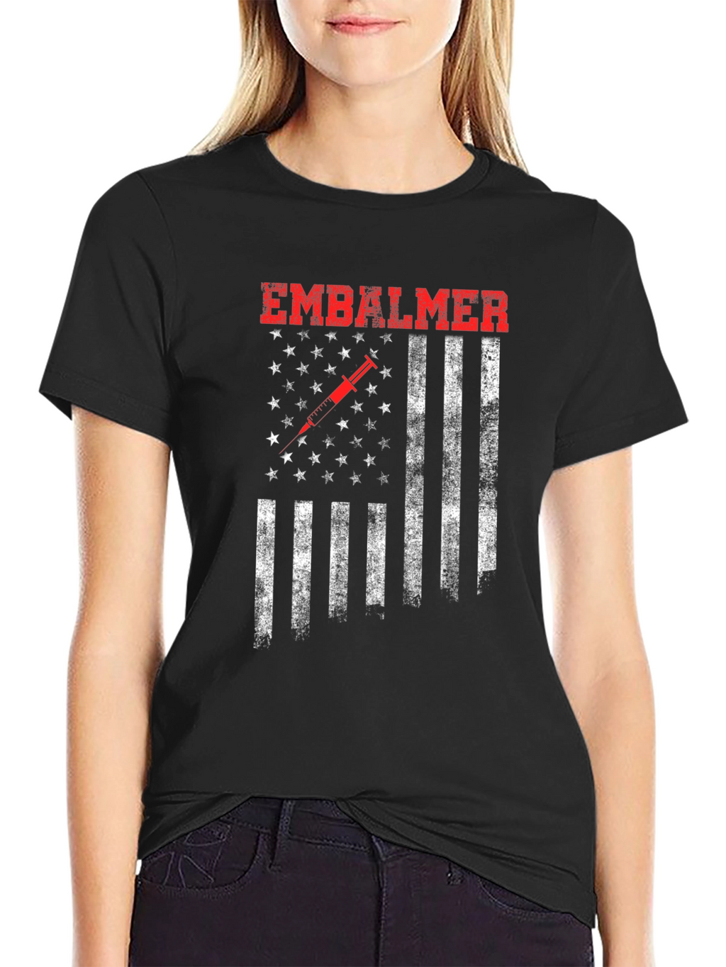 Embalmer American Flag T-Shirt