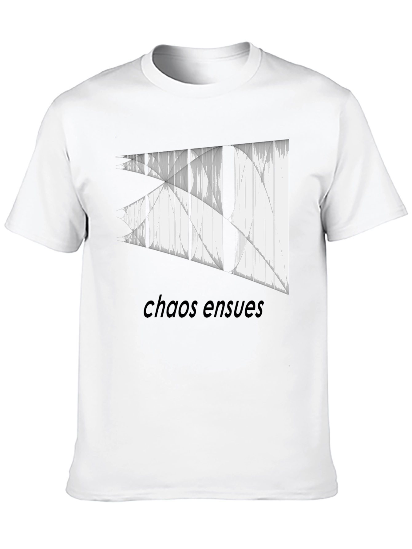 Chaos Ensues Graphic Tee - Modern Black T-Shirt