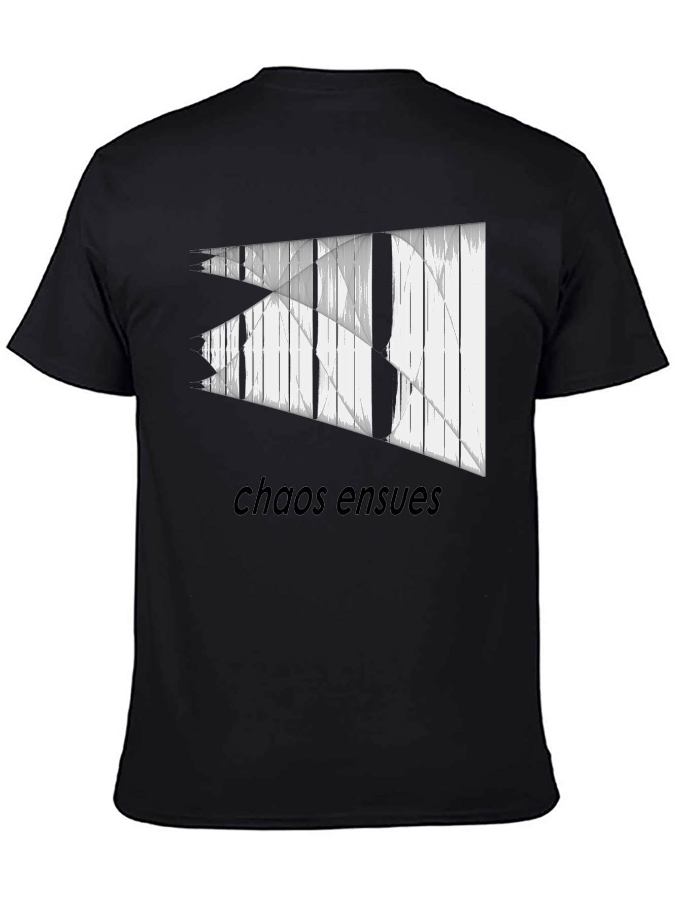 Chaos Ensues Graphic Tee - Modern Black T-Shirt