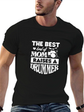 Best Mom Raises A Drummer T-Shirt - Black