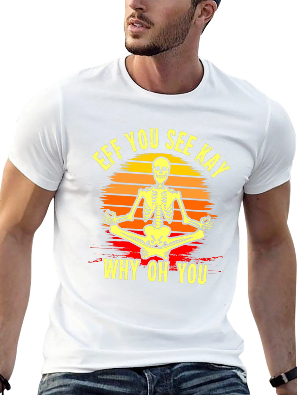 Skeleton Yoga T-Shirt - Eff You See Kay