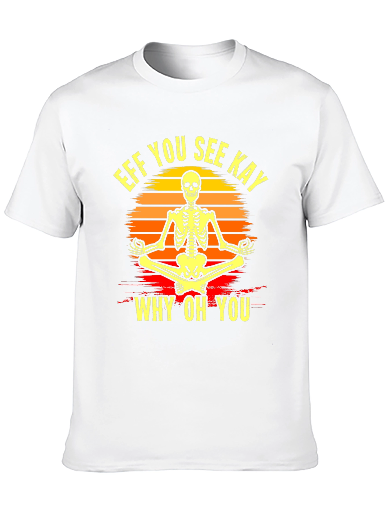 Skeleton Yoga T-Shirt - Eff You See Kay