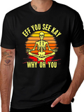 Skeleton Yoga T-Shirt - Eff You See Kay