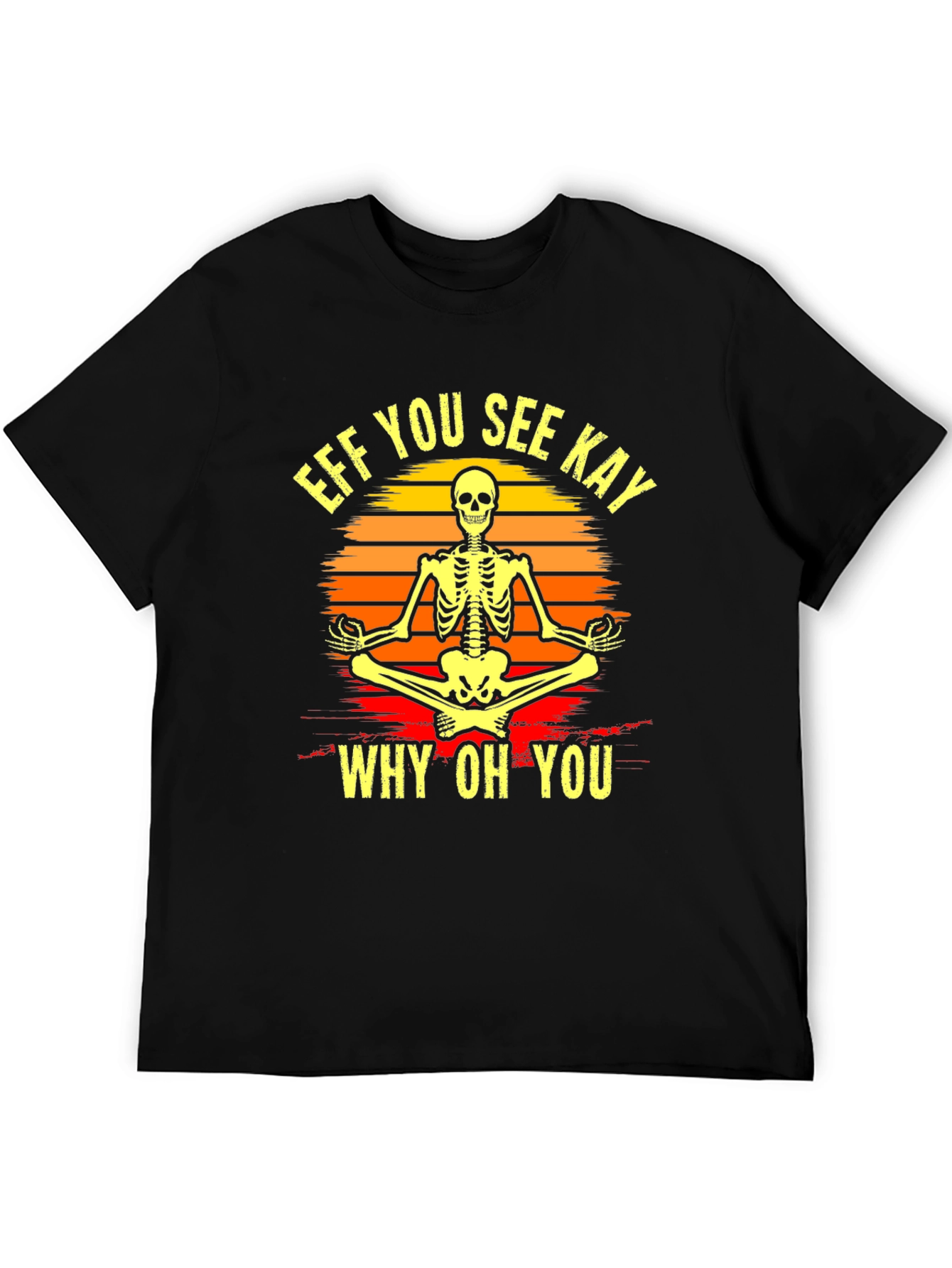 Skeleton Yoga T-Shirt - Eff You See Kay