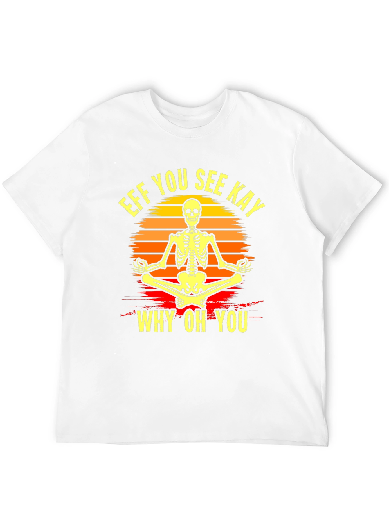 Skeleton Yoga T-Shirt - Eff You See Kay