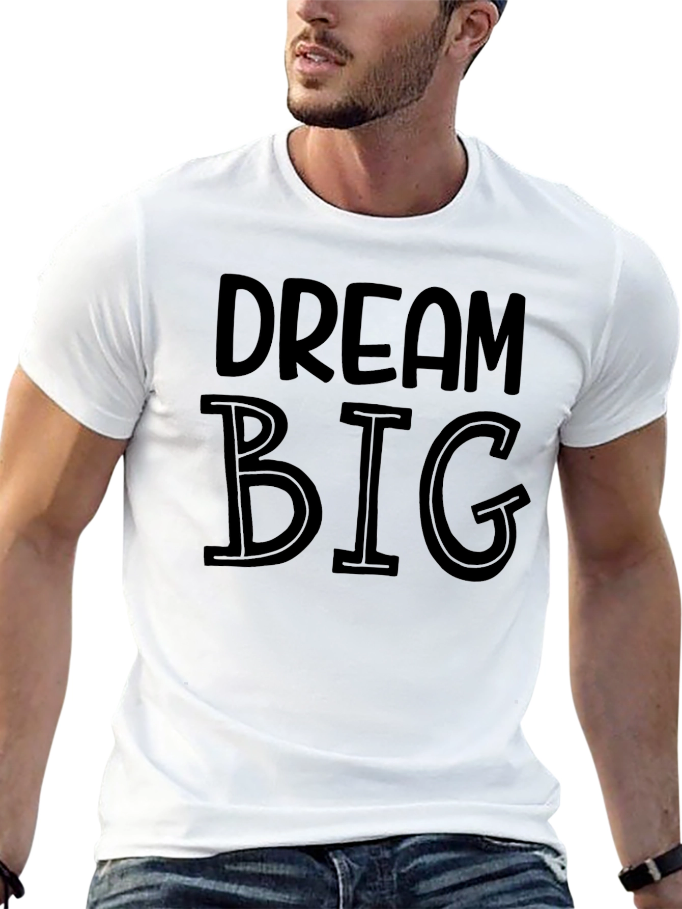 Dream Big Graphic Tee - Black