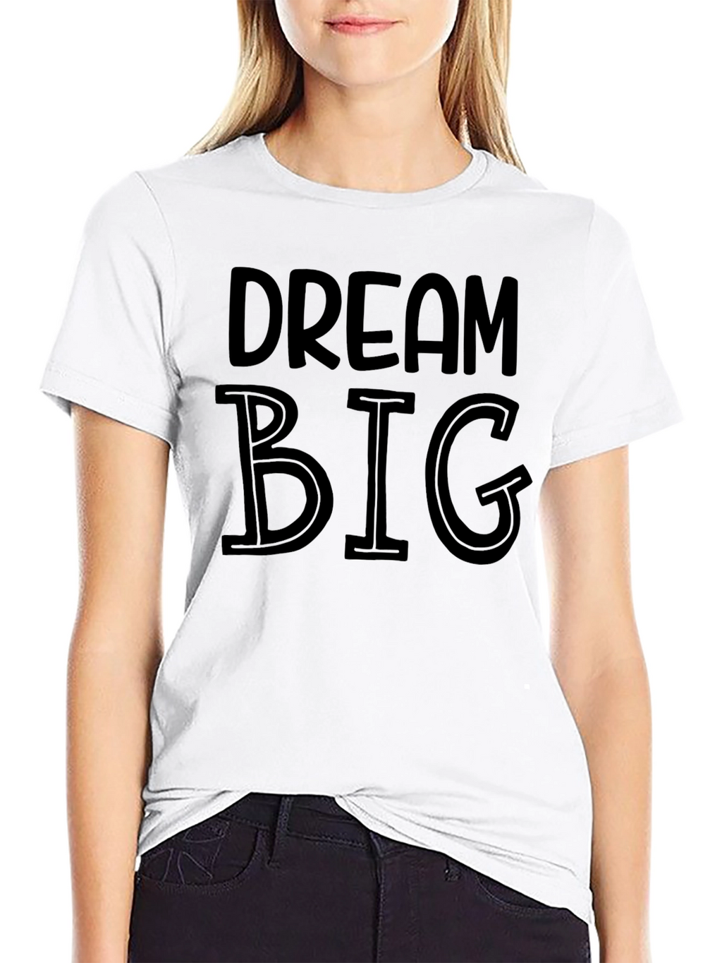Dream Big Graphic Tee - Black