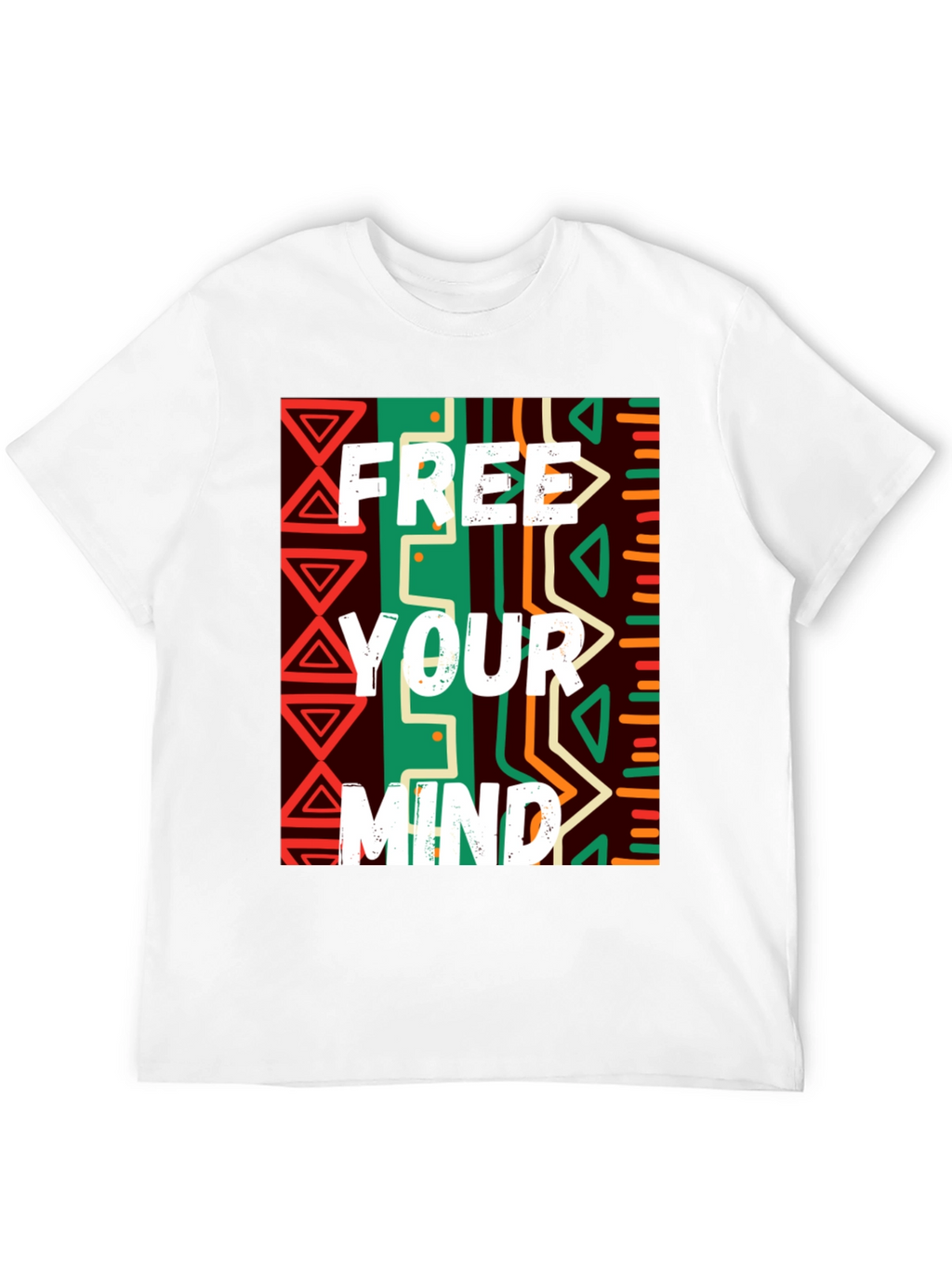Free Your Mind Graphic Tee - Black Cotton Blend