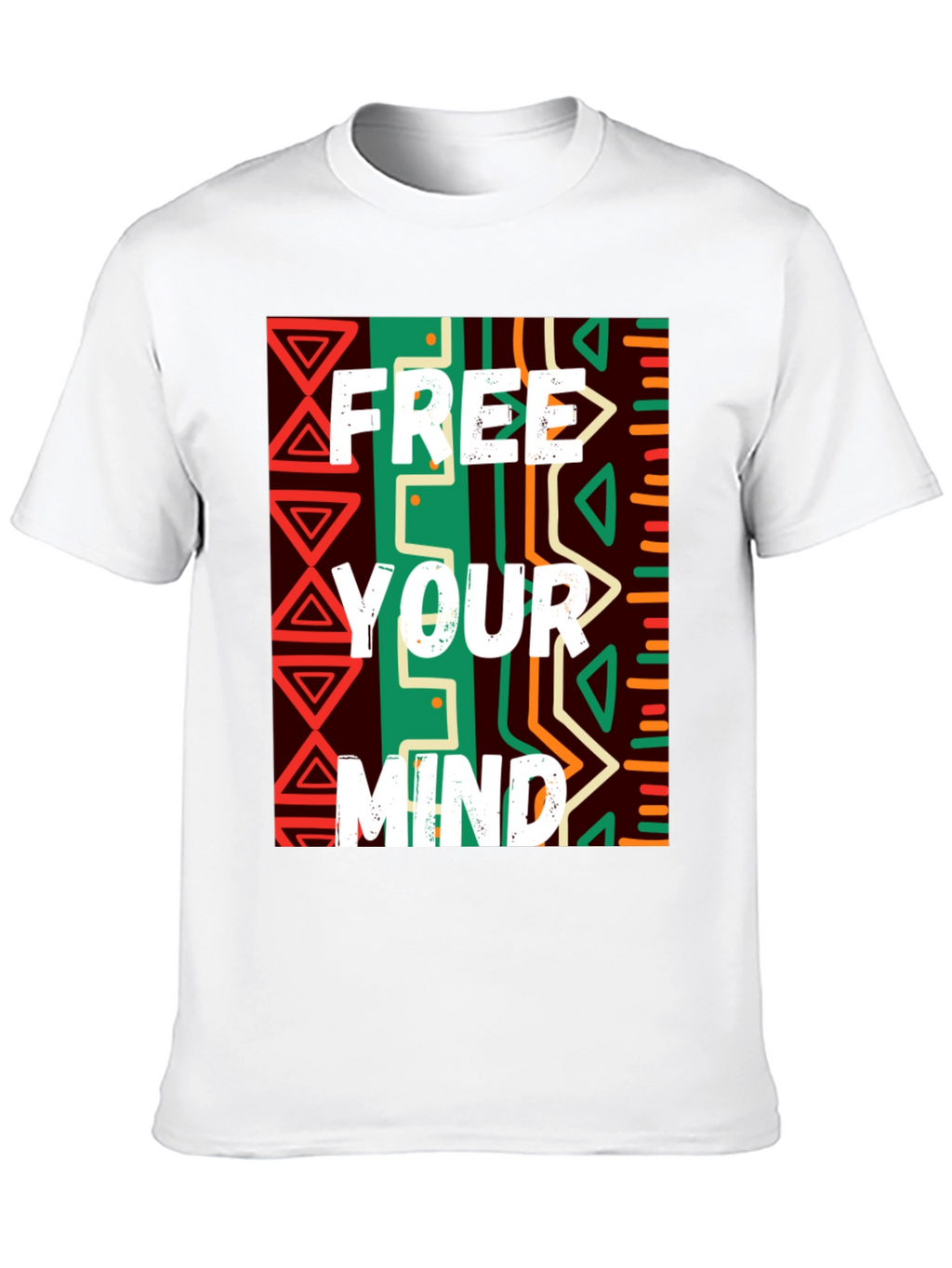 Free Your Mind Graphic Tee - Black Cotton Blend