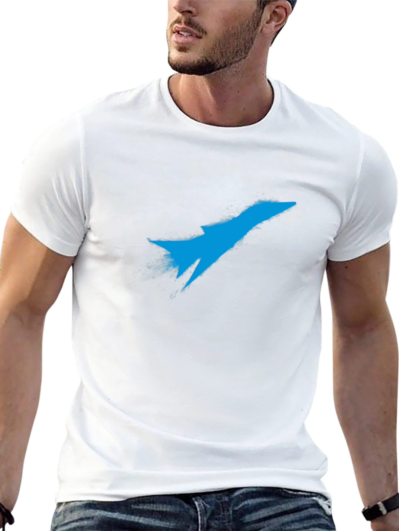 Jet Fighter Graphic T-Shirt - Black