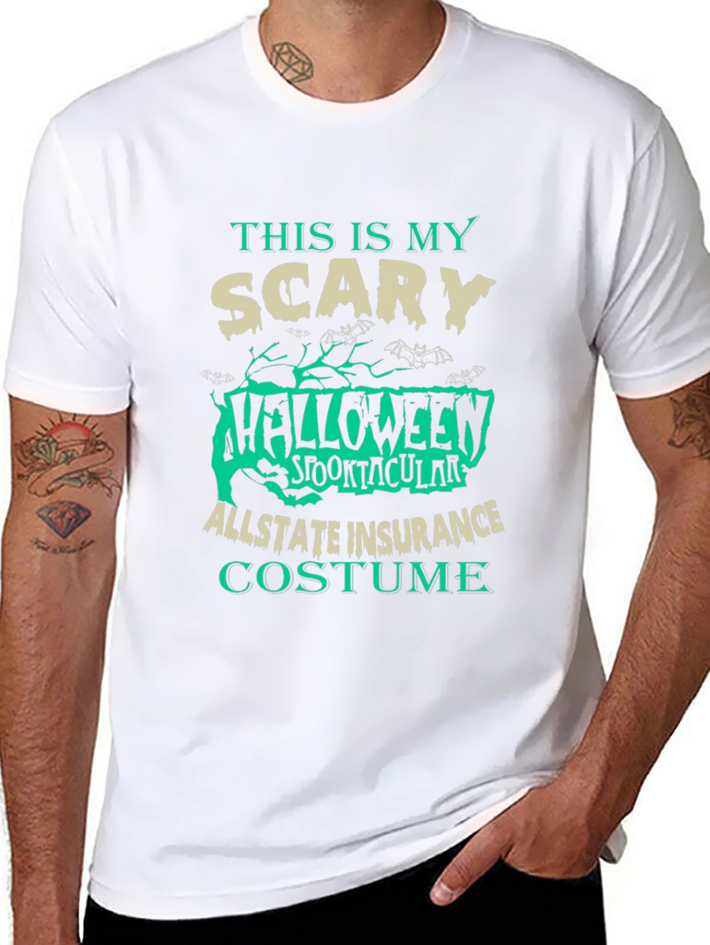 Scary Halloween Allstate Insurance Costume T-Shirt