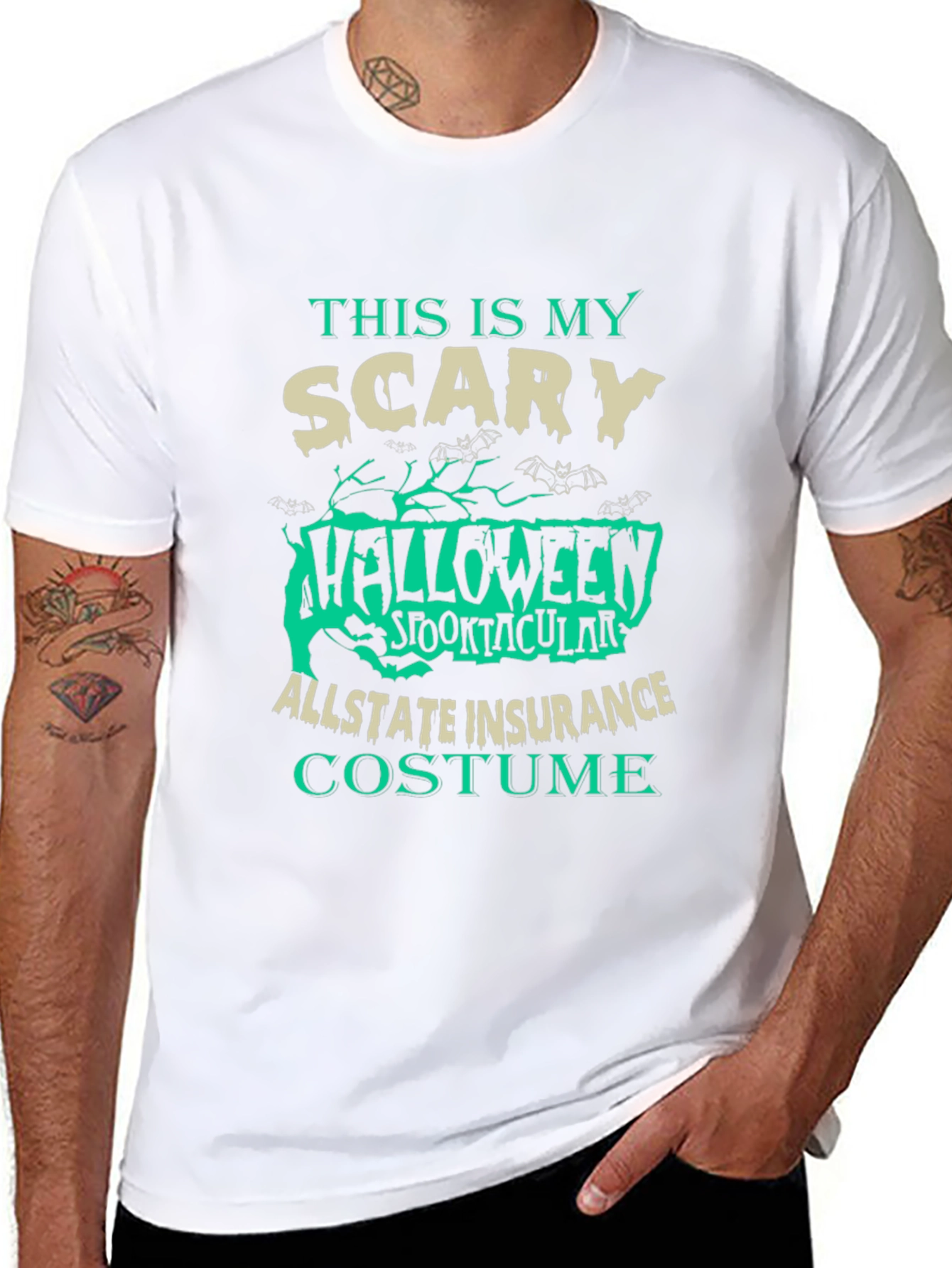 Scary Halloween Allstate Insurance Costume T-Shirt