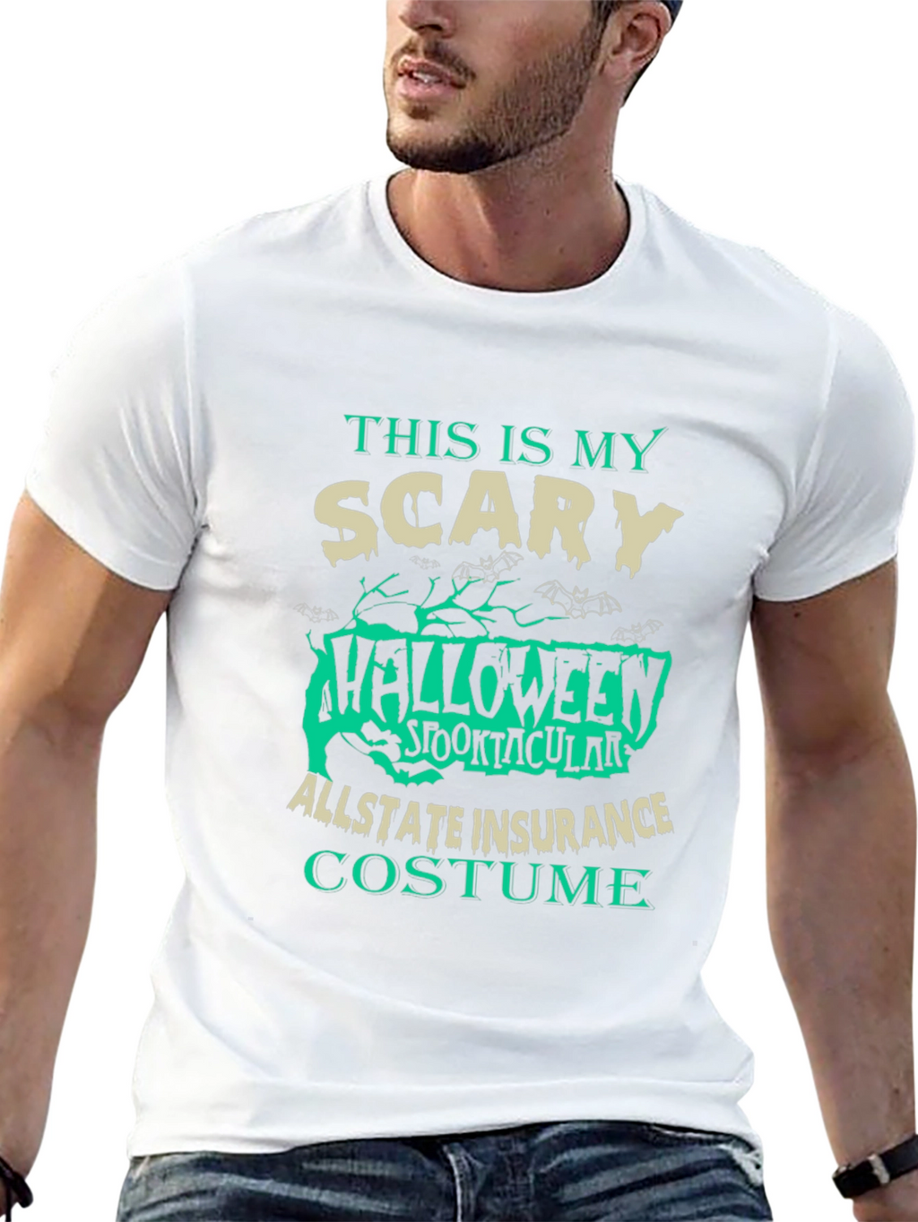 Scary Halloween Allstate Insurance Costume T-Shirt