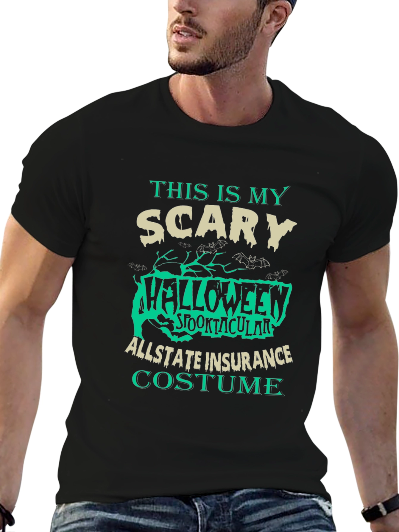 Scary Halloween Allstate Insurance Costume T-Shirt