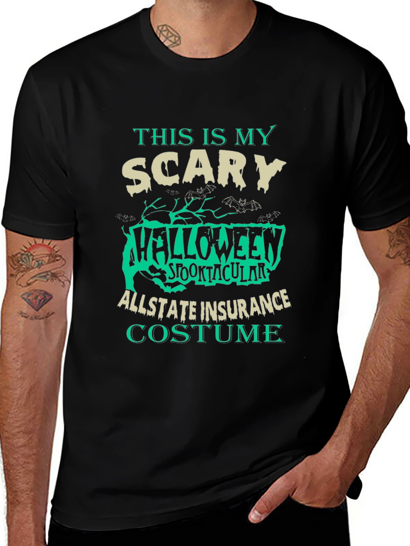 Scary Halloween Allstate Insurance Costume T-Shirt
