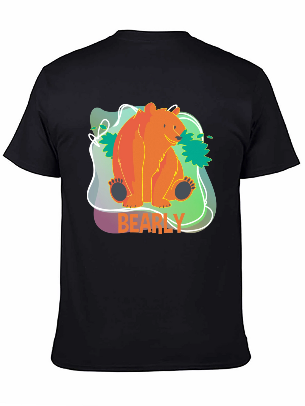 Bearly There T-Shirt - Cute Cartoon Bear Design
