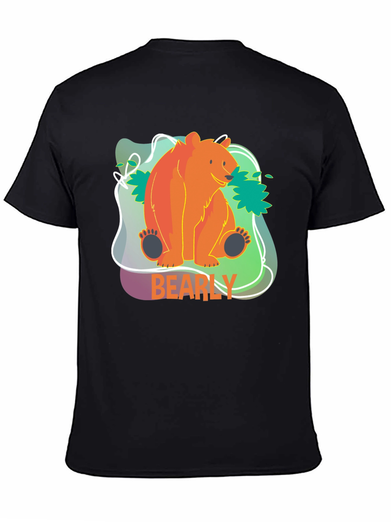 Bearly There T-Shirt - Cute Cartoon Bear Design