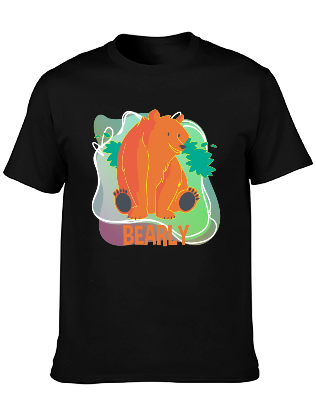 Bearly There T-Shirt - Cute Cartoon Bear Design
