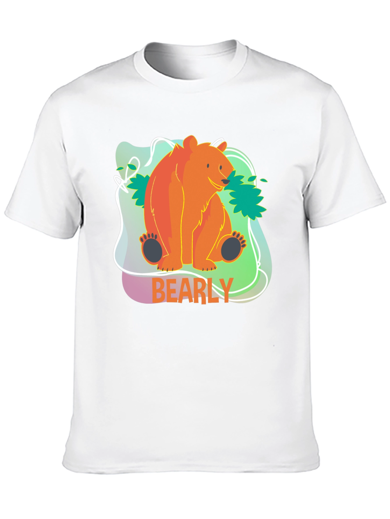 Bearly There T-Shirt - Cute Cartoon Bear Design