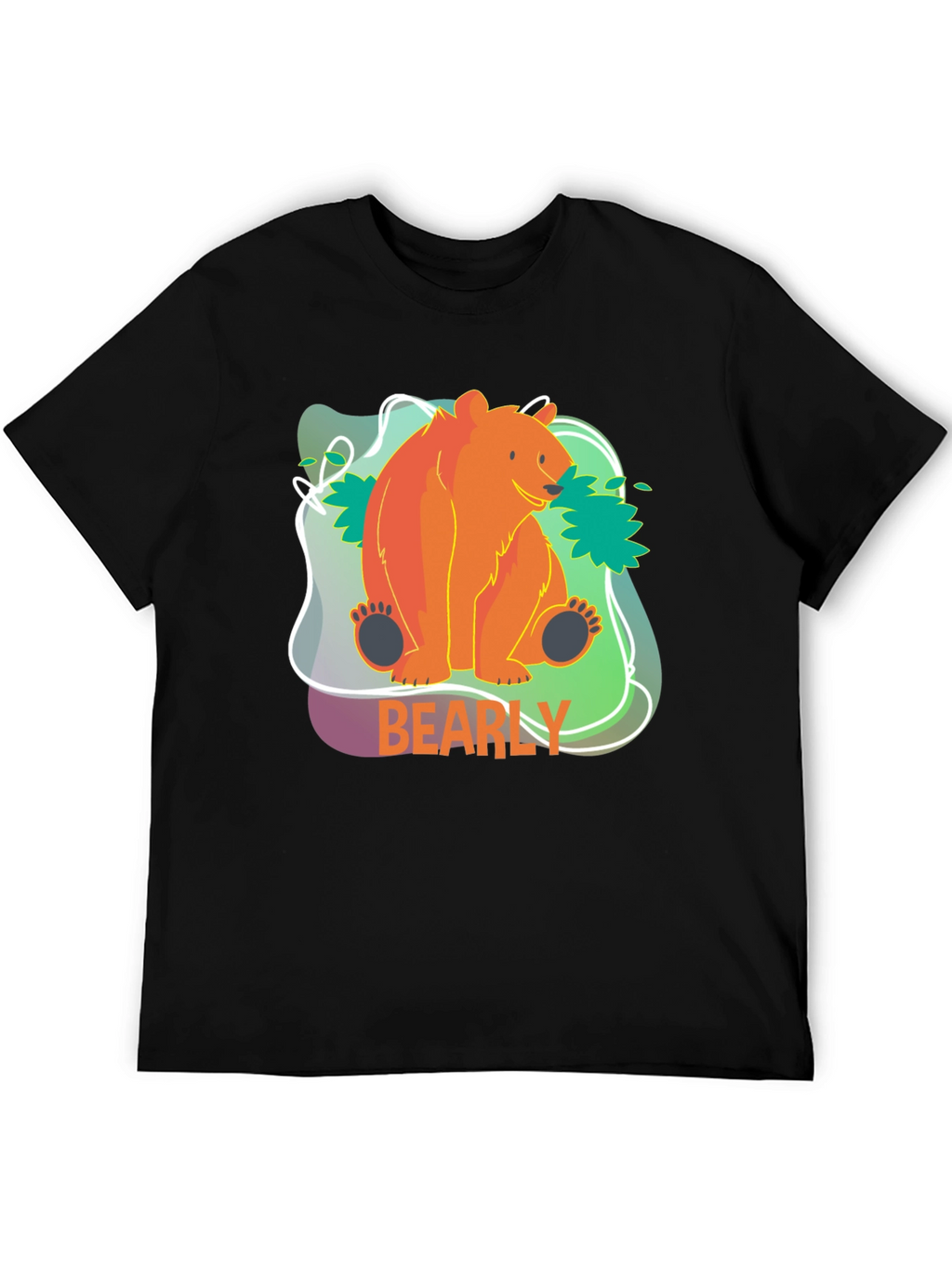 Bearly There T-Shirt - Cute Cartoon Bear Design